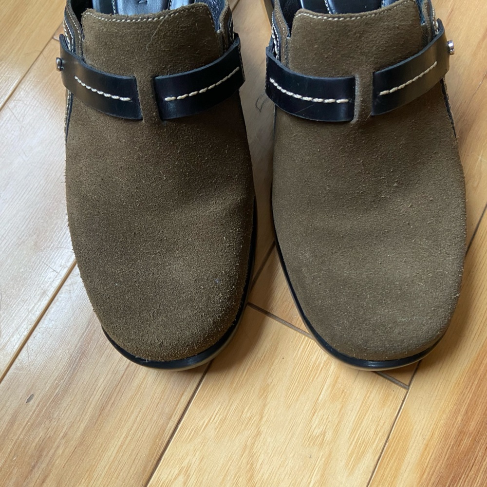 Cole Haan Air Slip On Suede Mule Women's Size 6 B D11818 Green Clogs - Picture 7 of 7